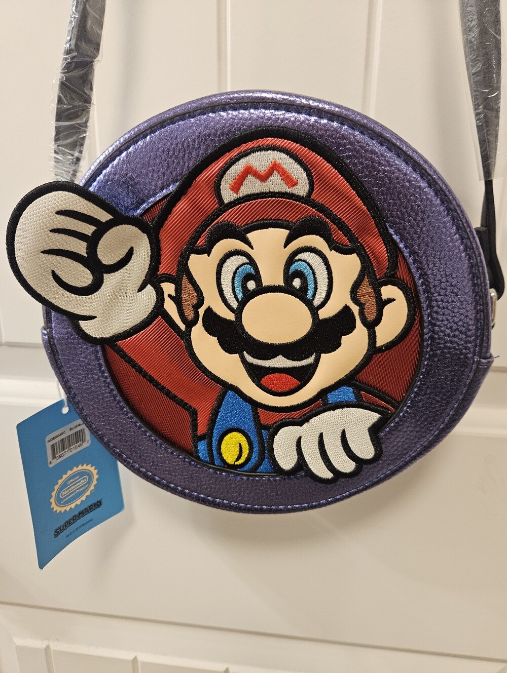 Purple Super Mario Danielle Nicole Crossbody Purse. New With Tags.